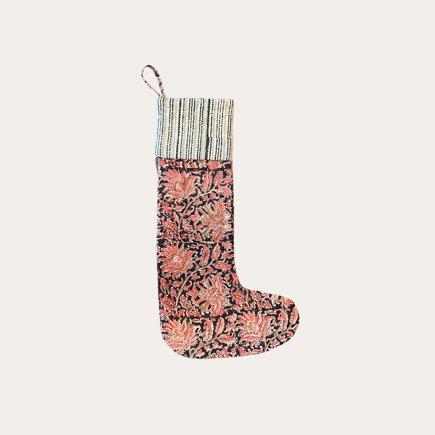 Quilted Pattern Stocking - Annie & Flora