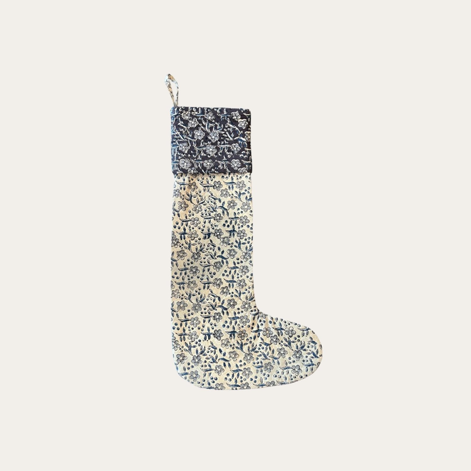 Quilted Pattern Stocking - Annie &amp; Flora