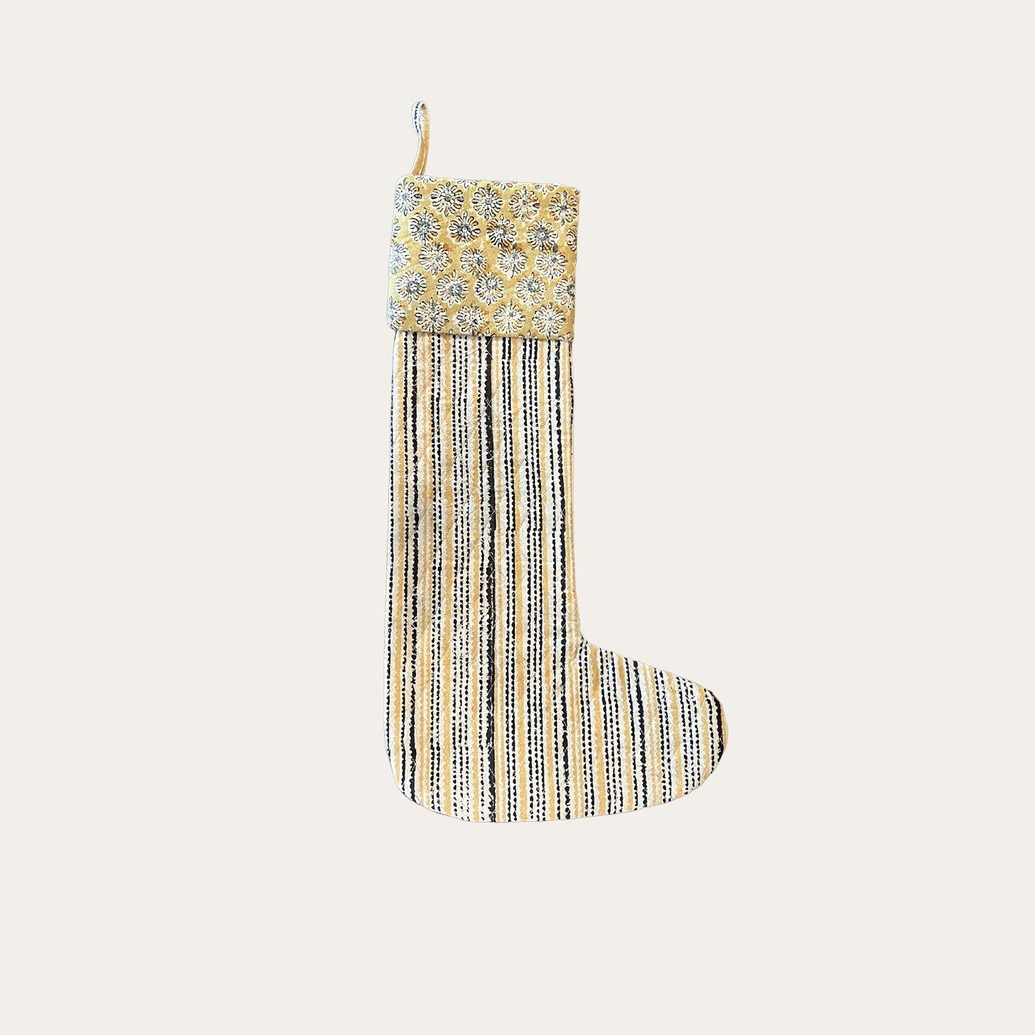 Quilted Pattern Stocking - Annie &amp; Flora