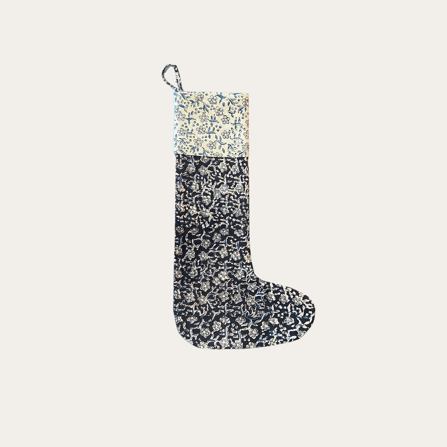 Quilted Pattern Stocking - Annie &amp; Flora