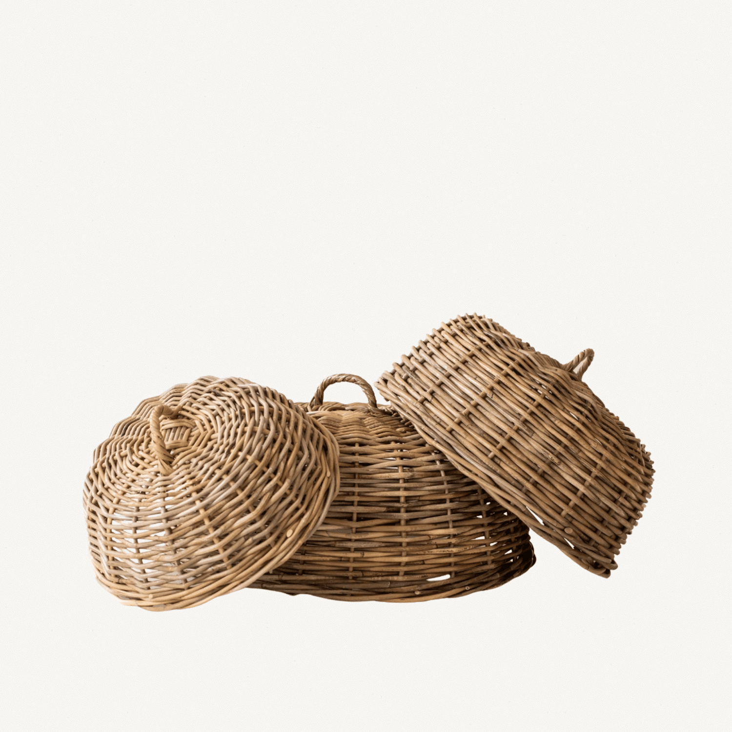 Rattan Cloche Dome Food Cover - Annie & Flora