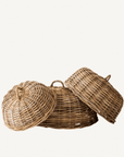 Rattan Cloche Dome Food Cover - Annie & Flora