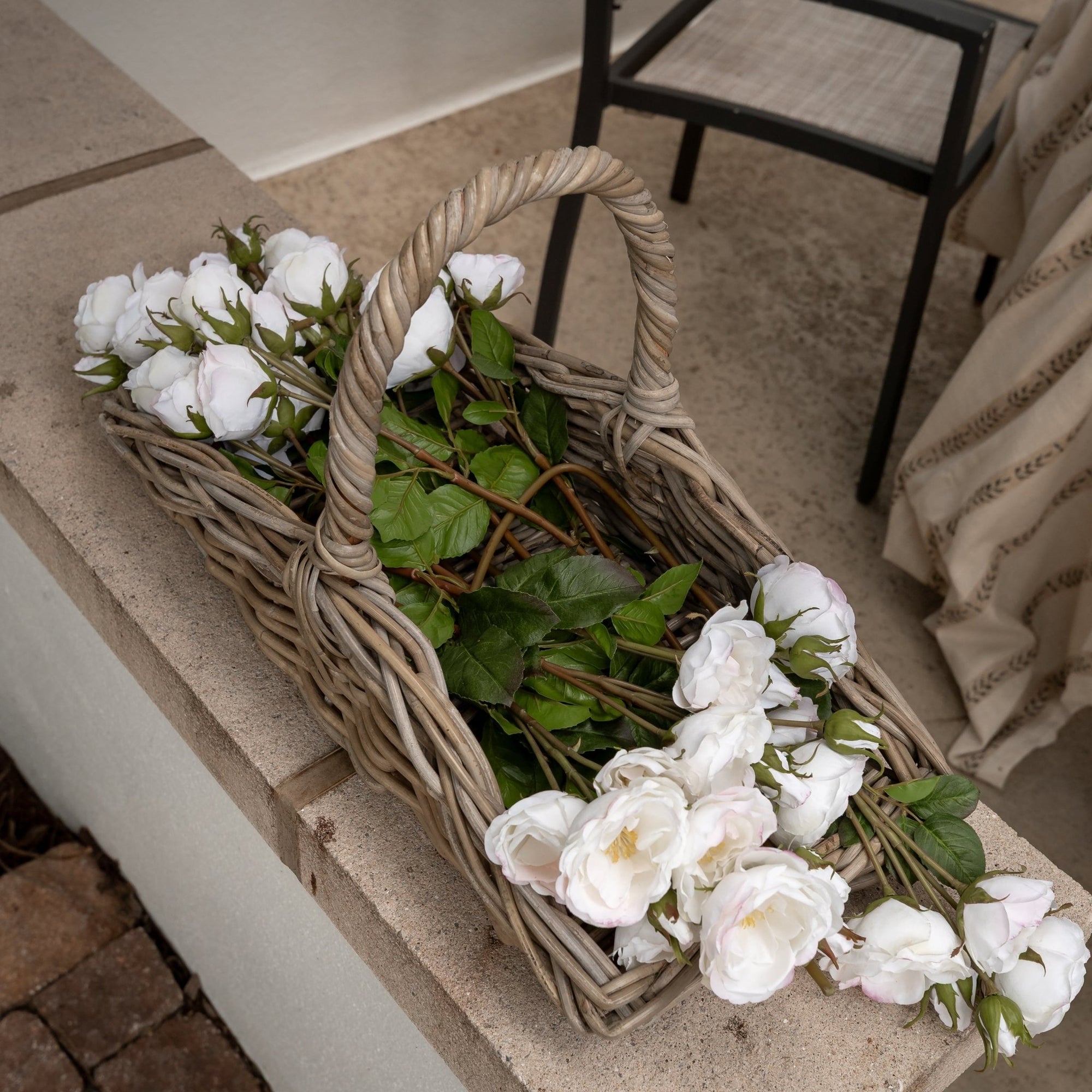 Rattan Garden Trug Basket - Annie & Flora