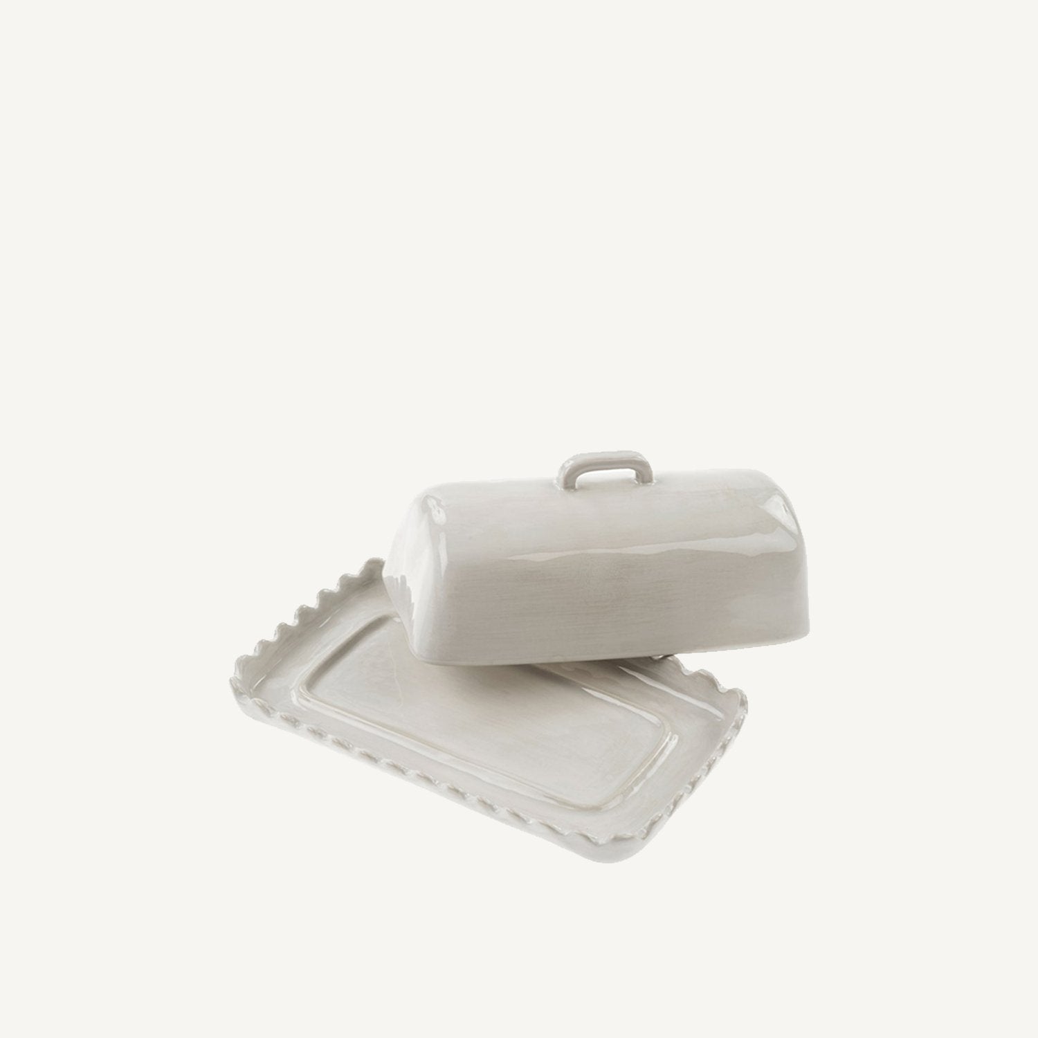 Scalloped Butter Dish - Annie &amp; Flora