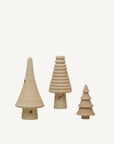 Set of 3 Wooden Trees - Annie & Flora