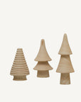 Set of 3 Wooden Trees - Annie & Flora