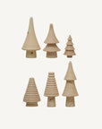 Set of 3 Wooden Trees - Annie & Flora