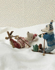 Ski and Ski Poles, Mum & Dad - Annie & Flora