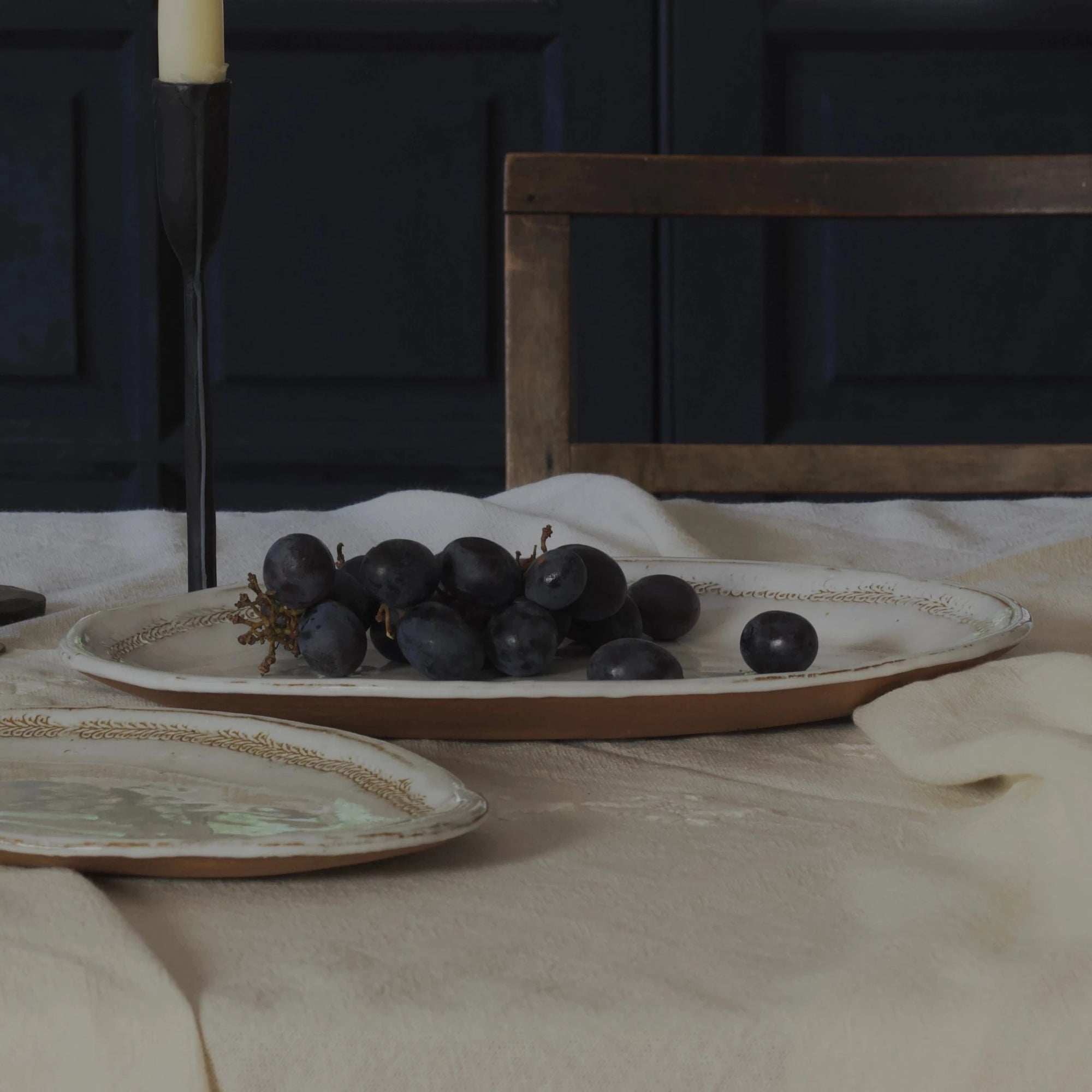 Small Stoneware Platter - Annie & Flora