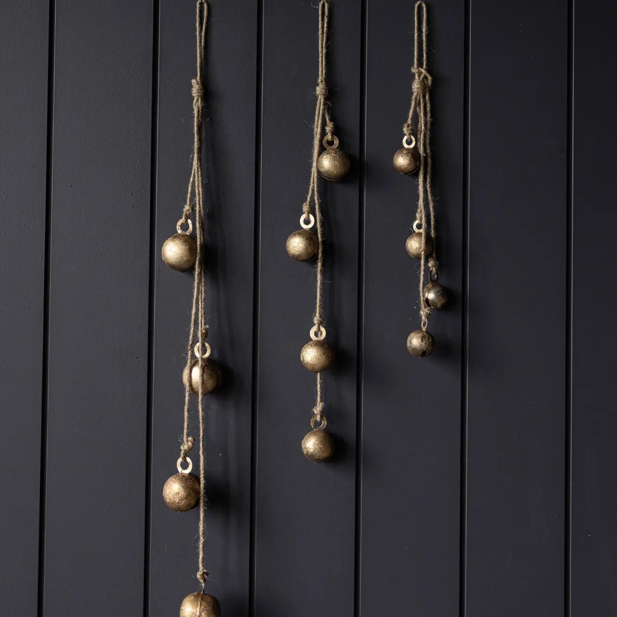 Sphere Iron Hanging Bell Cluster - Annie & Flora