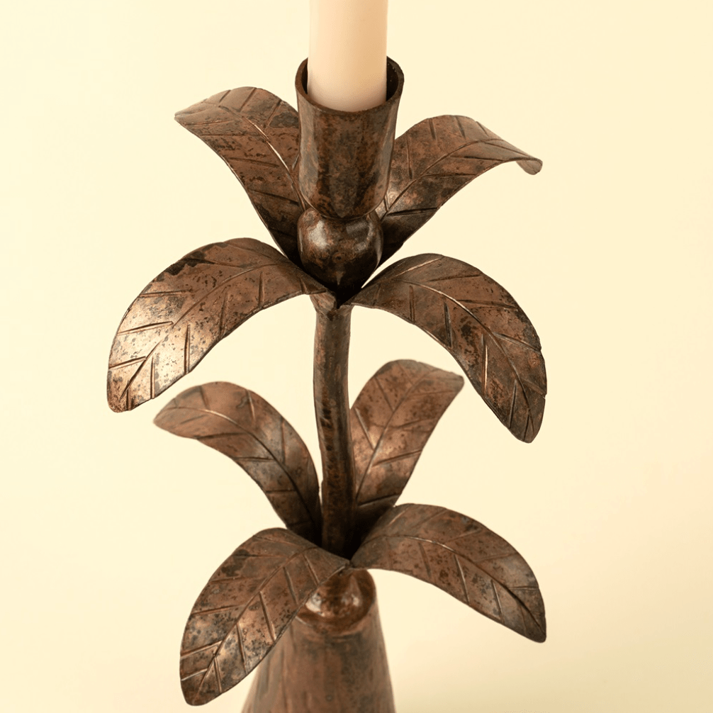 Tropicana Forged Candlestick - Annie & Flora