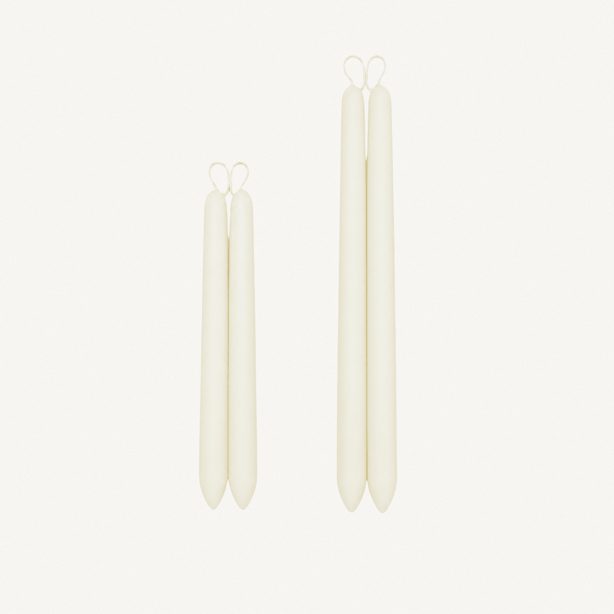 White Beeswax Taper Candles - Annie & Flora