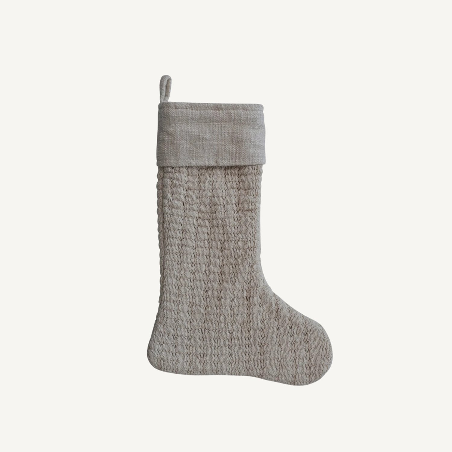 Wool Knit Stocking - Annie &amp; Flora