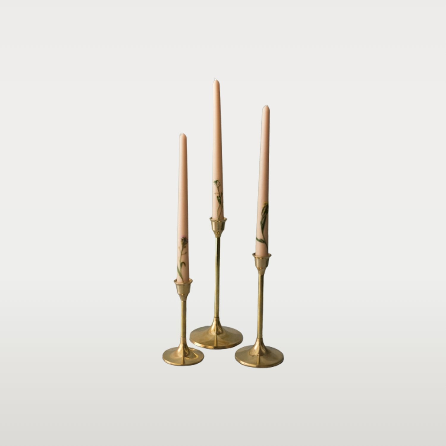Brass Candlesticks - Annie & Flora