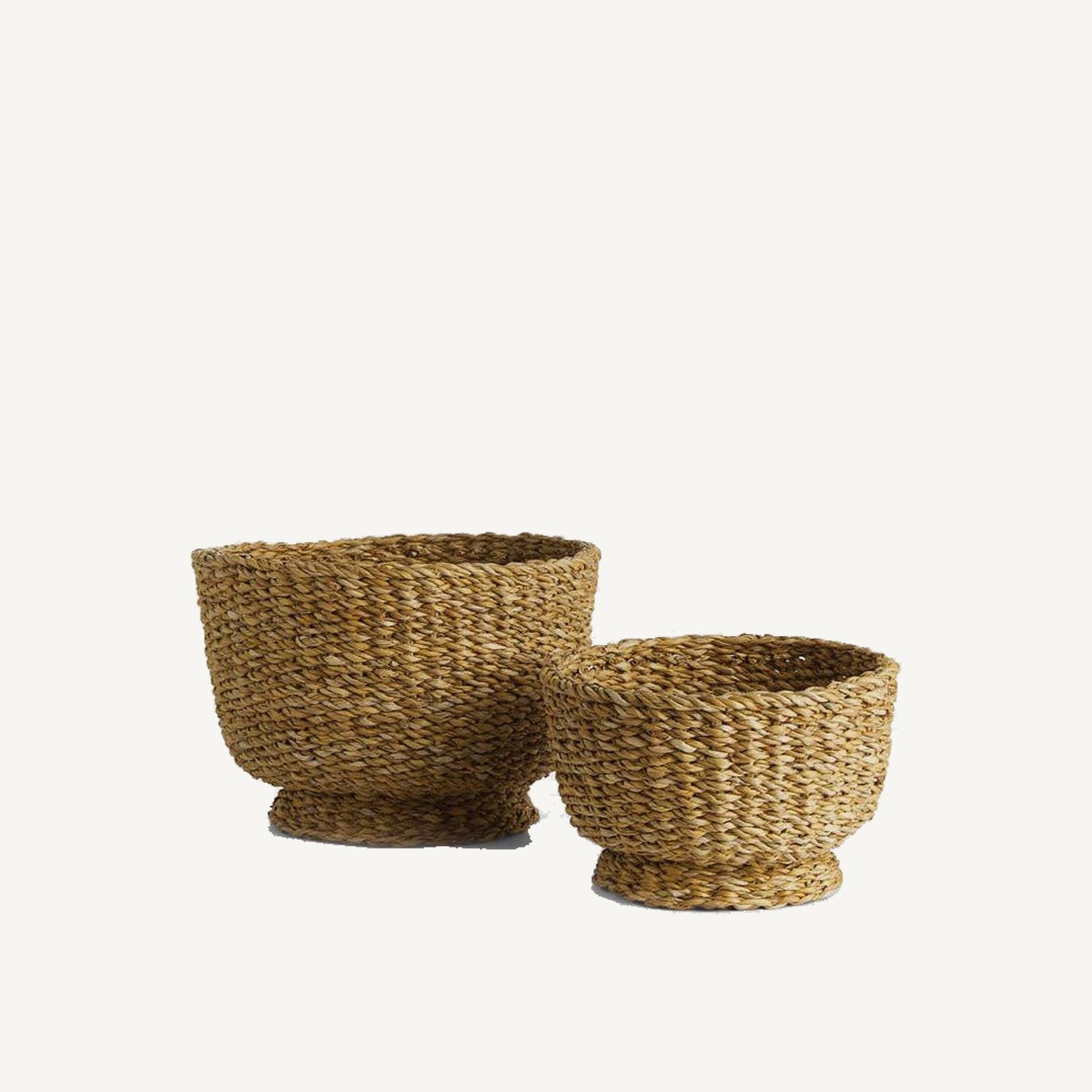 Seagrass Decorative Footed Bowls - Annie &amp; Flora