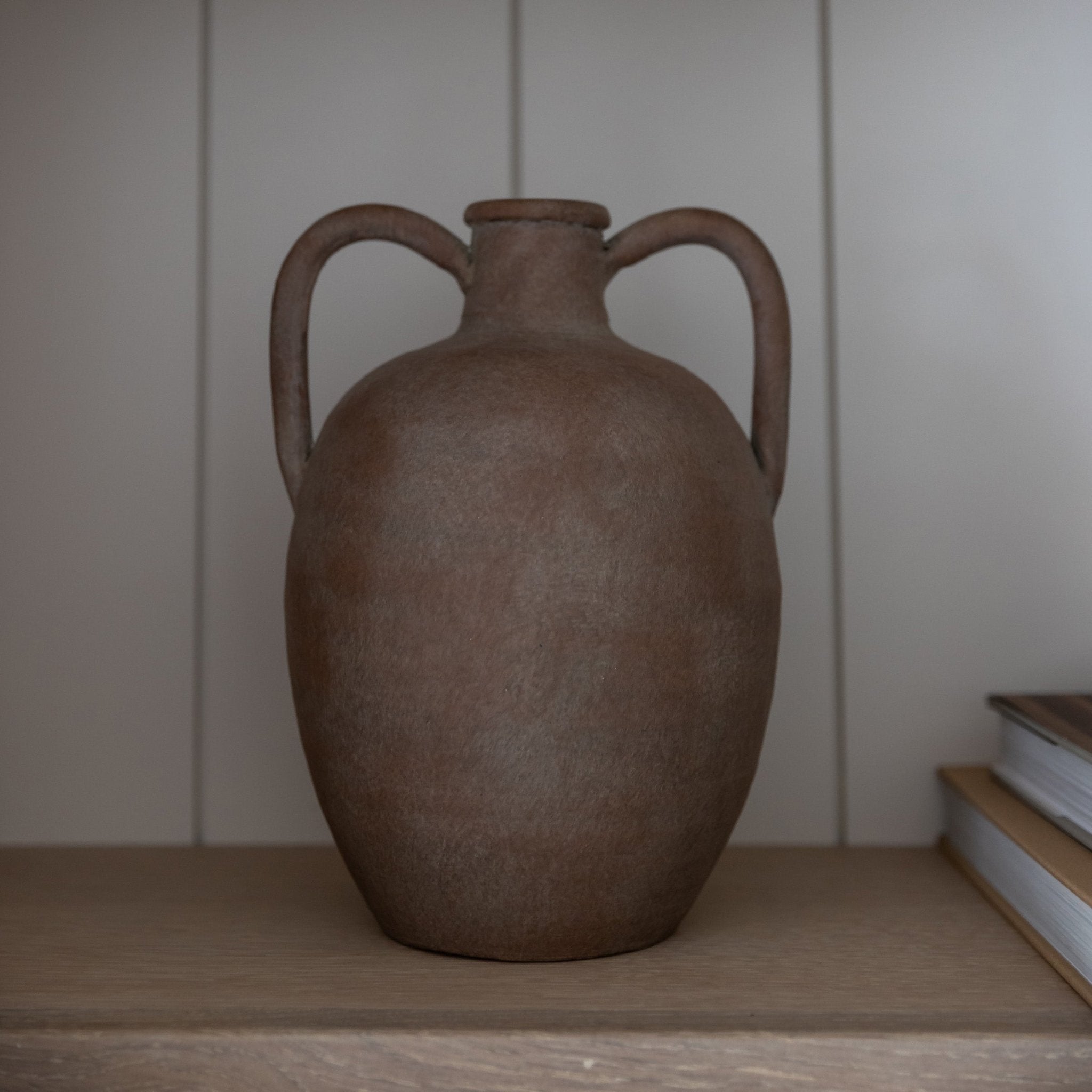 Terra-cotta Vase with Handles - Annie &amp; Flora
